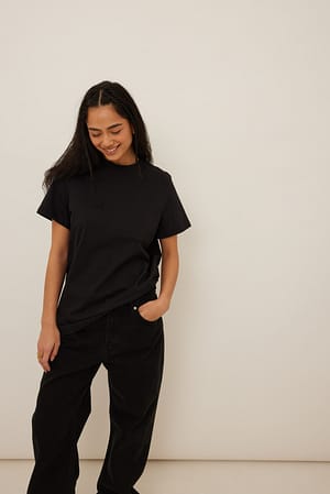Black Oversize Oversize-T-Shirt