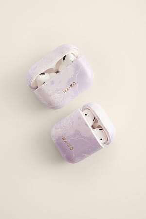 Mauve Printed AirPod Case