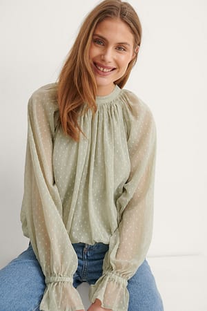 Green Volimunøs Bluse