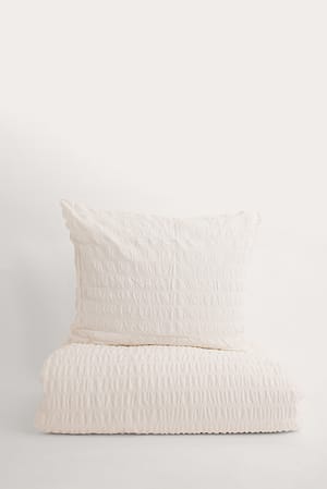 Stone Wide Seersucker Bedding