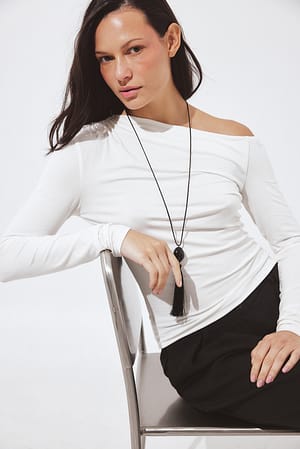 Offwhite Haut en jersey à épaules dénudées
