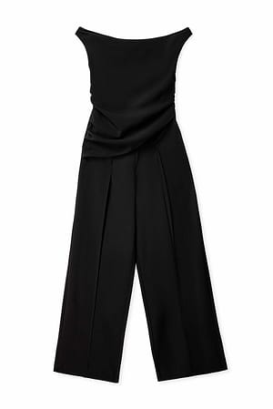 Black Off Shoulder Jumpsuit