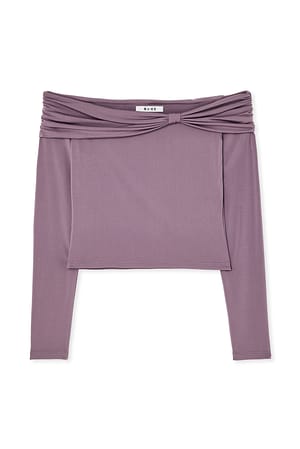 Lilac Schulterfreies Top