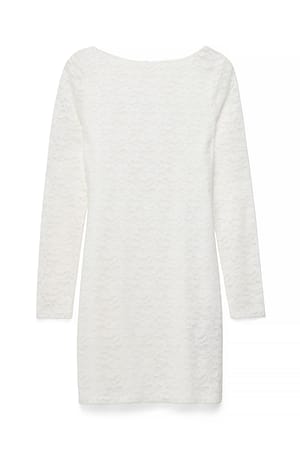 White Minikleid mit offenem Rücken