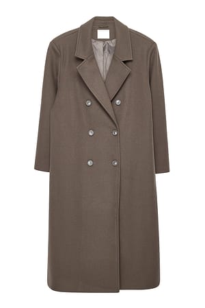 Taupe Oversized Coat