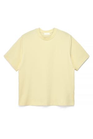 Light Yellow Oversized Heavy T-Shirt