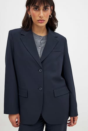Navy Oversized blazer