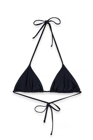 Black Padded Triangle Bikini Top