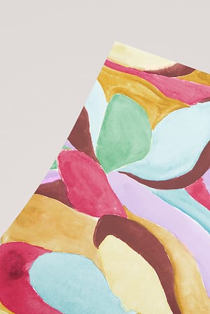 Multicolor Plakat med Painted Shapes