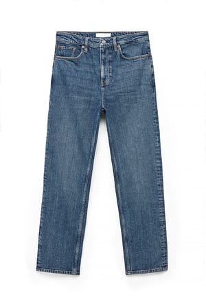 Mid Blue Vaqueros slim de tiro alto Pier