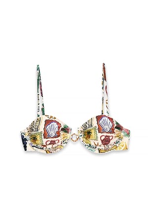 Print Bikinitop met print