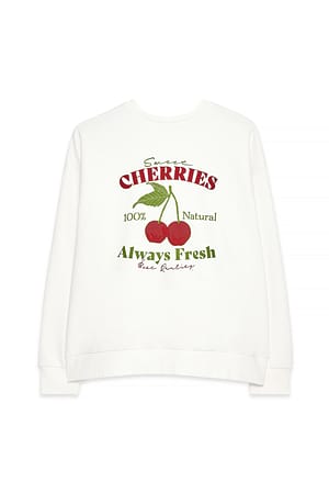 Sweet Cherries Sweatshirt à imprimé