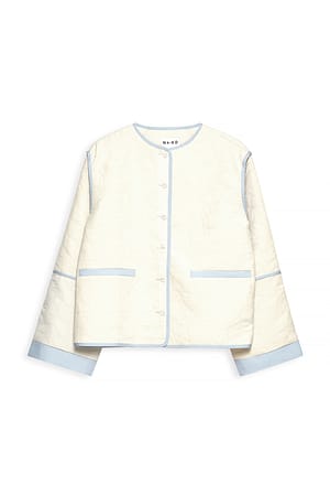 White/Blue Steppjacke
