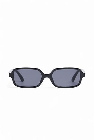 Black Rectangular Frame Sunglasses