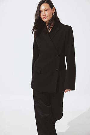 Black Blazer classique croisé
