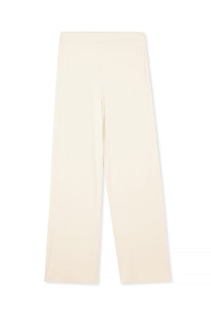 Beige Pantalon décontracté en jersey