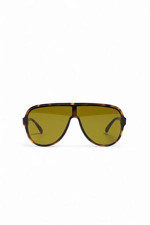 Tortois Retro Pilot Sunglasses