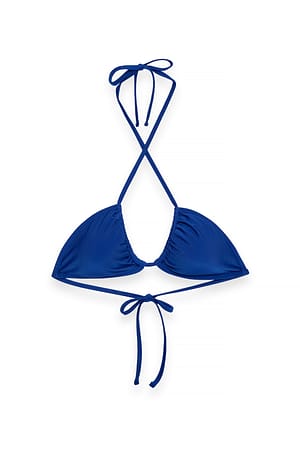 BRIGHT COBALT Bikinitopp med trekantform