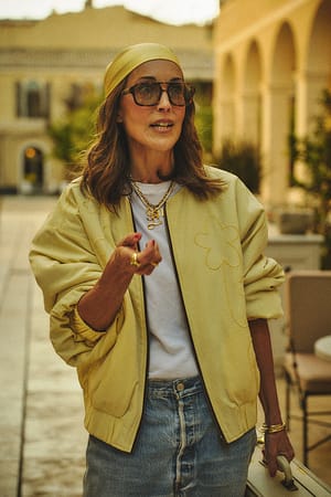 Light Yellow Vendbar bomberjakke