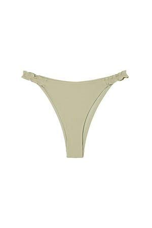 Sage Bikinitruse med rysjer
