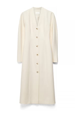 Offwhite Rounded Shoulder Dress