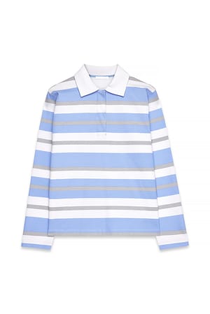 Blue/Grey Stripe Rugby Shirt