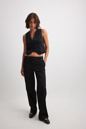 Black Pantalones Safari