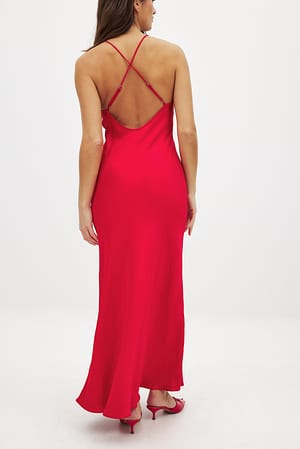 Red Robe nuisette en satin