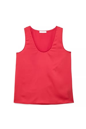 Red Tanktopp med rund hals