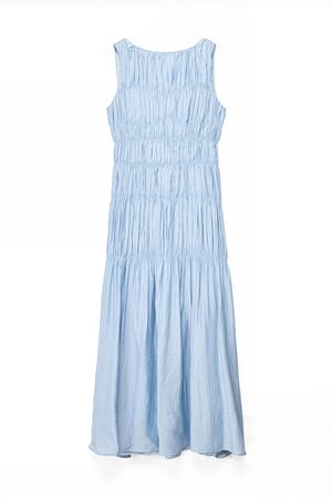 Light Blue Maxikleid mit Nahtdetail