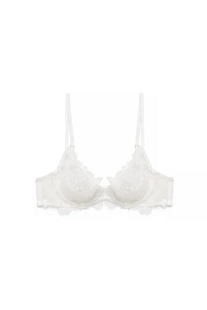 White Beugelbh met pailletten en borduursel