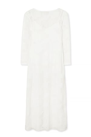 White Sheer Maxi Dress