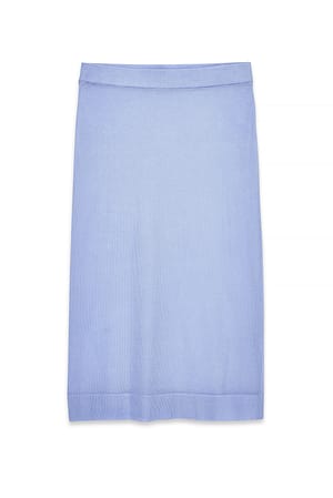 Lilac transparenter, dünner Strickrock