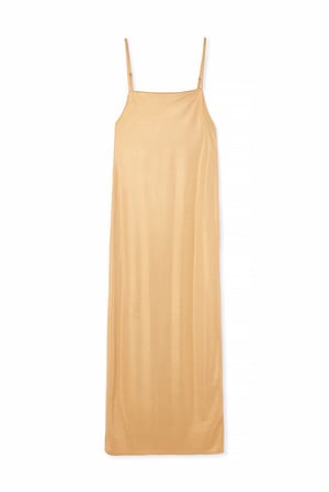 Gold Shiny Maxi Dress