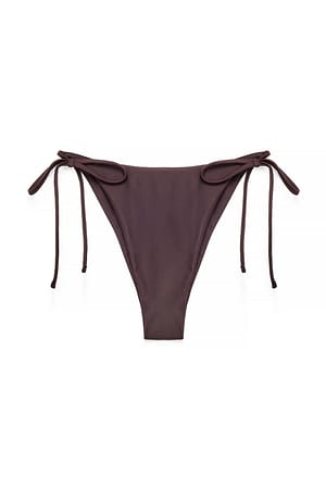 Brown Bikini-Höschen mit seitlicher Schnürung