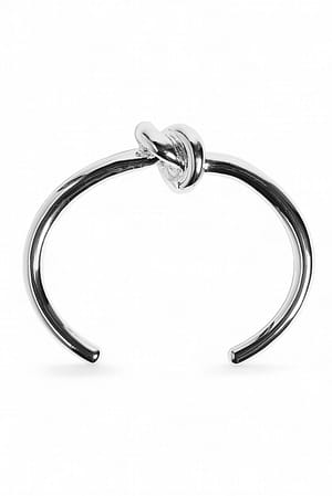 Silver versilberter Knotenarmreif