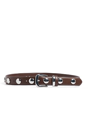 DK Brown Studded Belt