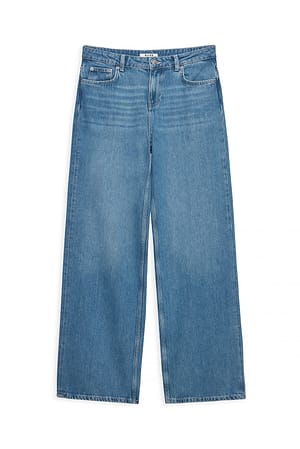 Light Blue Mid Waist Soft Denim
