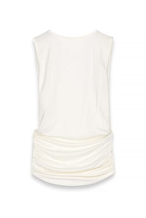 Offwhite Soft Line Deep Back Top