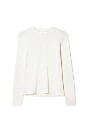 Offwhite Soft Line top met lange mouwen