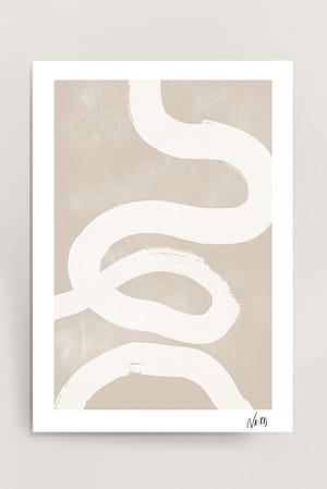Cream Póster Soft Line