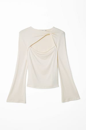 Offwhite Soft Line gedraaide top