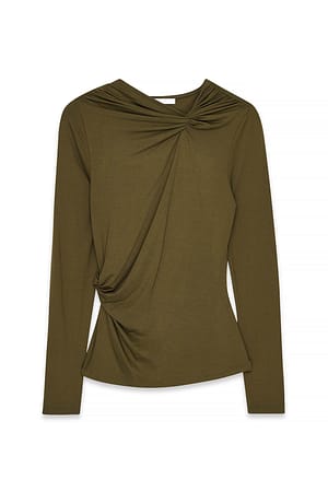 Green Soft Line topp med snoning