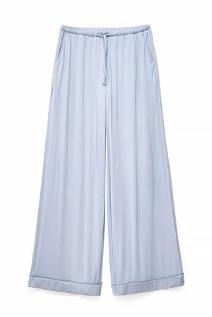 Light Blue Blød pyjamabukser