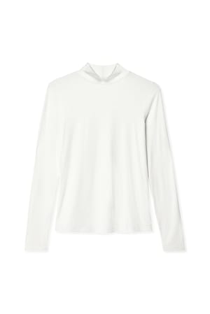 Offwhite Soft Line top met col