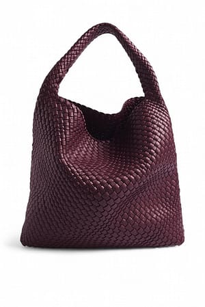 Burgundy Weiche, gewebte Stofftasche