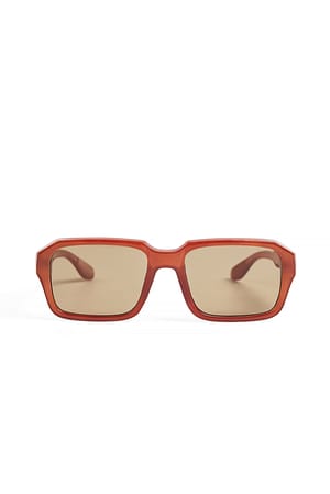 Brown Square Sunglasses