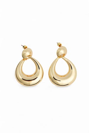 Gold Statement-Ohrringe