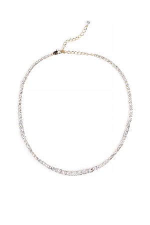 Gold Halskette mit Stein