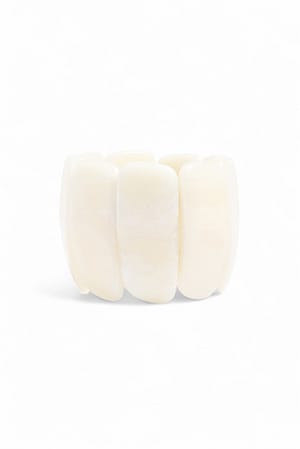 Light Beige Stone Bangle